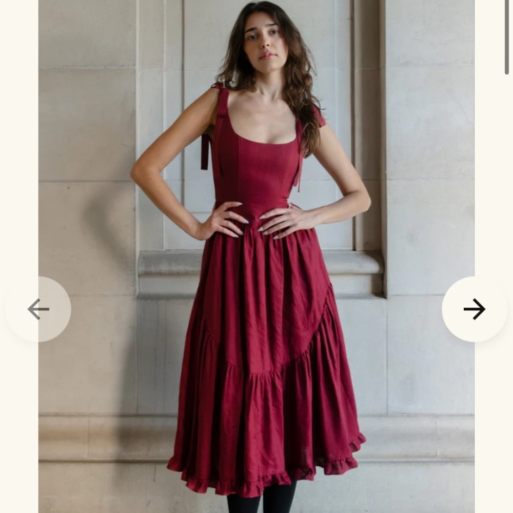 Burgundy Mirabelle dress Of Her Own Kind